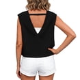 thumbnail image 4 of Posijego Workout Tops for Women Sleeveless Tank Tops Keyhole Back Crop Tops Athletic Running Gym Yoga Tee Shirts Activewear, 4 of 7