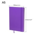 thumbnail image 2 of Unique Bargains 8.3x5.7' A5 Lined Journal Notebook Hardcover 160 Pages 80 Gsm Thick Ruled Paper, Purple, 2 of 6