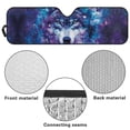 thumbnail image 6 of Yuyamidu Wolf Windshield Sun Shade Compatible with Wrangler Rubicon Sahara TJ JK JKU 2 & 4 Door Galaxy Car Sun Shade Keep Your Vehicle Cool, 6 of 7