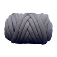 thumbnail image 2 of Cotton Polyester Chunky Yarn Tube Giant Yarn for Rug Making Carpets Handbag Gray, 2 of 8