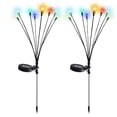 thumbnail image 2 of Lámpara 2 uds luz Solar de jardín uso conveniente para la decoración del patio del paisaje del jardín del hogar (luz de color + 8LED Ehuebsd Para estrenar, 2 of 9