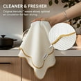 thumbnail image 5 of RECYCO Waffle Kitchen Towel Set of 2 - Quick Dry Microfiber Sustainable Dish Towels - Ultra Absorbent Reusable Cleaning Tea Towels - Lightweight Hand Towels,16”x 28”, Gold Yellow, 5 of 8