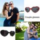 thumbnail image 5 of 2 pares de gafas de luz de difracción con efecto de corazón, gafas Rave de efectos especiales en forma de corazón 3d. (Efecto corazón), 5 of 5