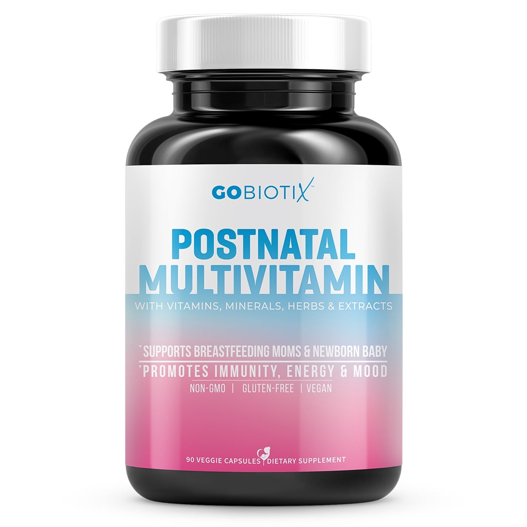 GoBiotix Postnatal Vitamin | Energy, Mood, Lactation Supplement for New Moms