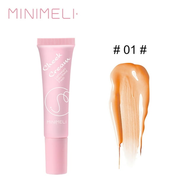 MINIMELI Makeup Cheek L-iquid Blush Foundation Rubor sedoso de larga duración Resistente al agua