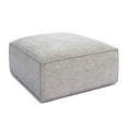 thumbnail image 4 of TOV Furniture Mindy Taupe Chenille Basketweave Ottoman, 4 of 6
