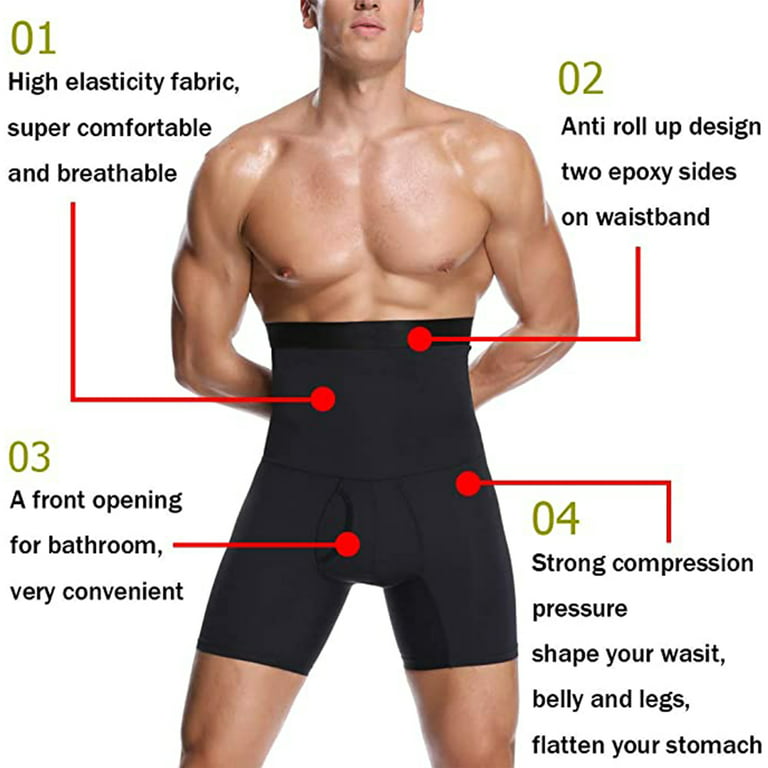 Men Slimming Body Shaper Waist Trainer High Waist Shaper Control