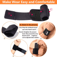thumbnail image 5 of 2-Pack Wrist Compression Strap and Brace | Sports Wrist Support | Ideal for Fitness, Weightlifting, Tendonitis, Carpal Tunnel Syndrome, Arthritis | Pain Relief for Wrists | Unisex, Adjustable, 5 of 6
