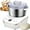 White, variant on DoughChief, Electric Dough Mixer 5Qt with Ferment Function, Dough Maker with Microcomputer Timing, 304 Stainless Steel, Face-up Touch Panel, for Pizza & Bread