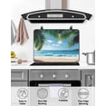 thumbnail image 5 of nqOlkjepod Large Induction Cooktop Protector Mat 24"x21", Summer Beach Coastal Stove Top Covers for Electric Stove, Palm Tree Sandy Vacation Decorative Stove Burner Cover Mats, Glass Top Stove Cover, 5 of 8