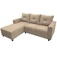 thumbnail image 3 of Sala Esquinera El Bazar Store Demeter Beige 210x160 cm Tela Lino Nacional Modular Love seat chaise, 3 of 6