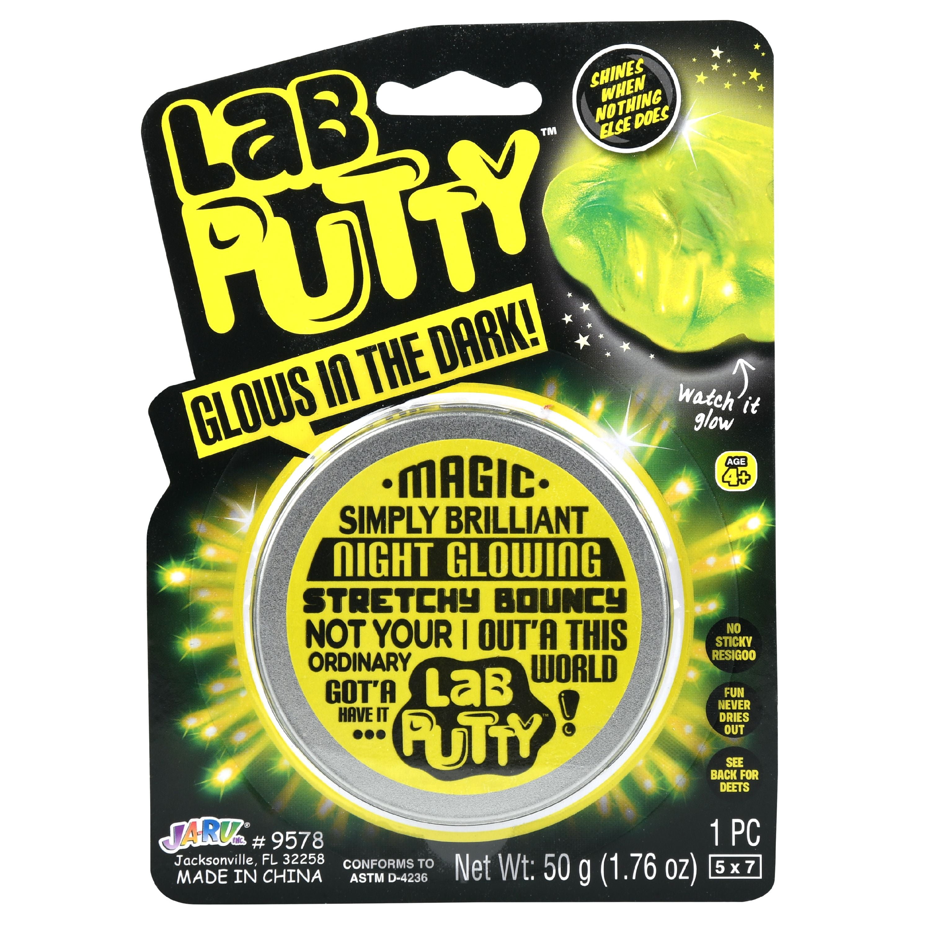 LAB PUTTY Toy Glow in the Dark- Magnate Sculpting Glass LED Scribbler NEW 