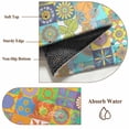thumbnail image 6 of Entryway Rug 2'x3', Colorful Ethnic Small Rug for Kitchen Bathroom Door Mat Indoor Entrance, Modern Abstract National Geometric Green Non-Slip Area Rugs Floor Mats Carpet Front Door Rugs, 6 of 8