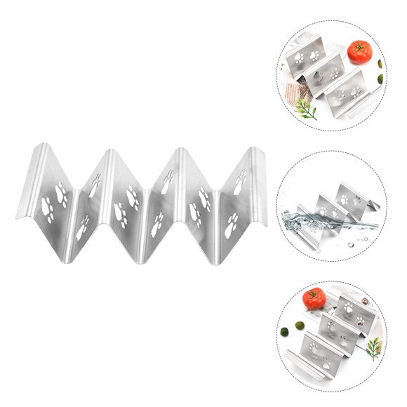 OHOIOLLA Rack Para Burritos Metálico De Acero Inoxidable Fácil De Limpiar Y Duradero