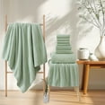 thumbnail image 3 of Green Essen 4 Pack Bath Towels Extra Large 35"x 70"Highly Absorbent Quick Dry Large Bath Towels Oversized Microfiber Bath Sheets Soft Bulk Towels for Bathroom Kitchen Spa Hotel Gym Pet(Green), 3 of 8