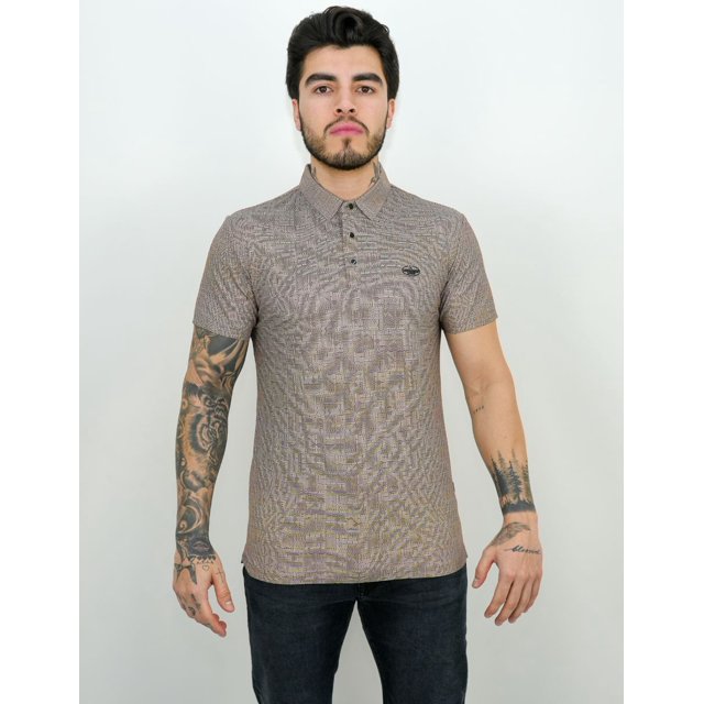 Playera Estampada Barabas Tipo Polo Corte Slim Fit