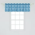 thumbnail image 2 of Ambesonne Ethnic Window Valance, Mexican Cultural Scribble, 54" X 18", Blue Slate Blue, 2 of 3