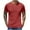 Red, variant on Coorders George Men's Knit Round-Neck Shirt with Short Sleeve, Fashion Solid Button Tee for Summer with Pocket,Black,M