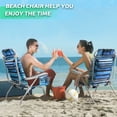 thumbnail image 2 of Waleaf Folding Tall Backpack Beach Chair,Camping Chairs for Adults,High Back Flat Beach Chairs with Headrest,Towel Bar,Cooler Bag,Storage Bag,Cup Holder,Phone Holder, 2 of 7