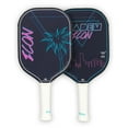 thumbnail image 3 of Diadem Sports Icon Pickleball Paddle,Liteweight Carbon Fiber. 7.7 oz, Blue Miami Vice, 3 of 6