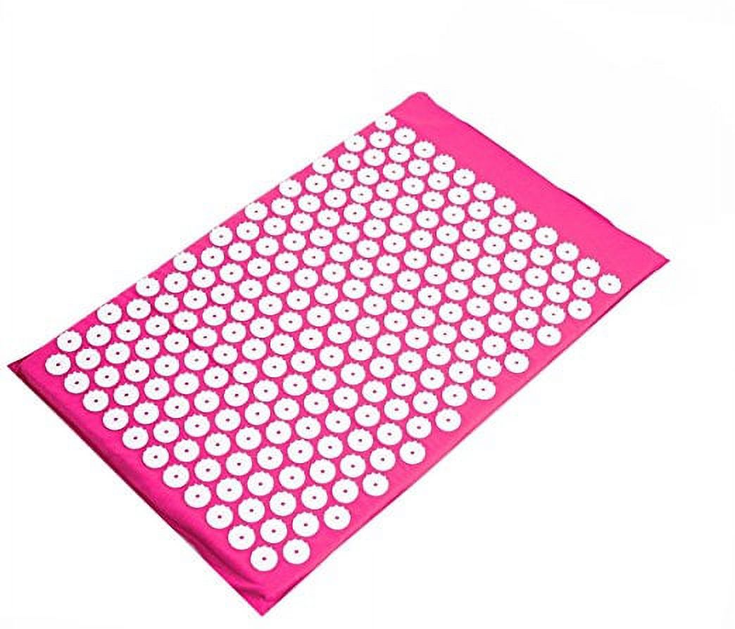BalanceFrom Acupressure Yoga Mat and Pillow Set for Back and Neck Pain Relief and Muscle Relaxation Massage