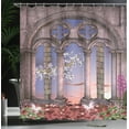 thumbnail image 4 of Ambesonne Gothic Shower Curtain, Secret Garden, 69"Wx84"L, Lilac Grey Blue, 4 of 5