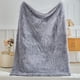 thumbnail image 1 of Manta de franela de terciopelo mullido 39x59in | Poliéster súper suave y ligero | Sofá cálido y acogedor Decoración del sofá cama | Resistente a todas las estaciones | Rosa, gris, azul, gris claro, 1 of 6