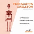 thumbnail image 3 of Skeleton Wall Decoration, Terracotta, 16.7", Halloween by Way To Celebrate, 3 of 7