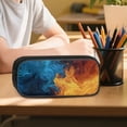 thumbnail image 6 of Kuiaobaty Fire Print Kids Backpack Set with Pencil Case for Kids Boys Multi Pockets Backpack and Lunch Bag with Adjustable Strap 17 Inch Bookbag with Pencil Pouch for School Travel Picnic, 6 of 7