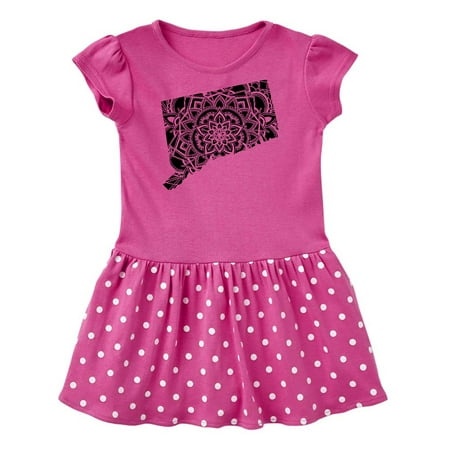 

Inktastic Connecticut Silhouette Mandala Gift Baby Girl Dress