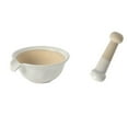 thumbnail image 1 of Pounders Household Ceramic Grinding Bowl Kitchen Garlic Pounding Tools Mortar and Pestle Set High Temperature Ceramic Garlic Presses, 1 of 6