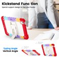 thumbnail image 5 of for iPad Air 11 inch (2026 M4/2025 M3/2024 M2) Case, 3in1 Heavy Duty Shockproof Tablet Case with Stand, Shoulder Strap, Rainbow Red, 5 of 7