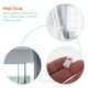 thumbnail image 4 of 100pcs Silent Curtain Wheels Plastic Curtain Track Rollers Curtain Track Carrier, 4 of 4