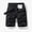 Black, variant on Jophufed Fashion Men's Pants Pocket Zipper Resilience Leisure Time Tooling Short Pants