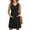 Black, variant on Chiclily Women Summer Dresses Sleeveless Casual Loose Swing Button Down Midi Dress with Pockets, Black S
