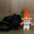 thumbnail image 3 of Lucky Troll Dolls, Vintage Troll Dolls Cromático Adorable para colecciones, proyectos escolares, artes y manualidades, regalos de fiesta, cabello naranja de 7.5 pulgadas de alto (incluye la longitud d, 3 of 4