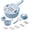 Blue, variant on Food Chopper with Container, for Vegetables, Fruits and Salad