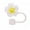 Beige, variant on Silicone Straw Silicone Flower Straw Cute Straw Topper for 10mm Diameter Straws Dust-proof Reusable Perfect Party Decor Gift Flower Shaped Straw Cover