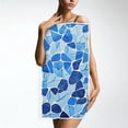 thumbnail image 4 of Blue Glass Gradient Face Towel Absorbent Hand Towels Bath Sport Gym, 4 of 5