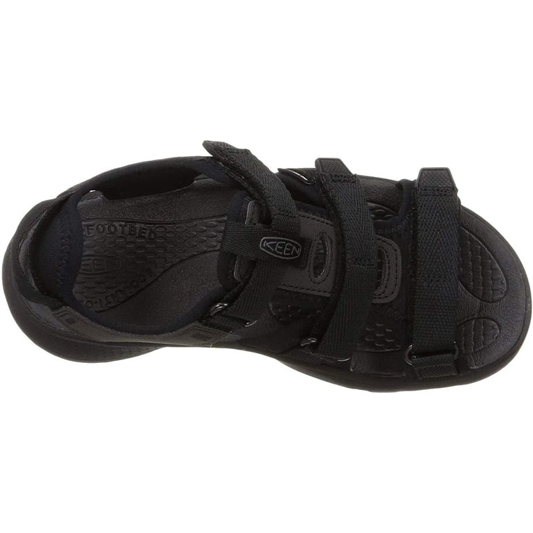 KEEN Womens Astoria West Open Toe Sandal 6.5 Black/Black