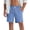 ❧533-Blue, variant on Xuyuer Men's Quick-Dry Zipper Pocket Shorts Drawstring Elastic Waist Solid 5" Casual Mid-Length Shorts - Active Bottoms for Outdoor, Men's Pants