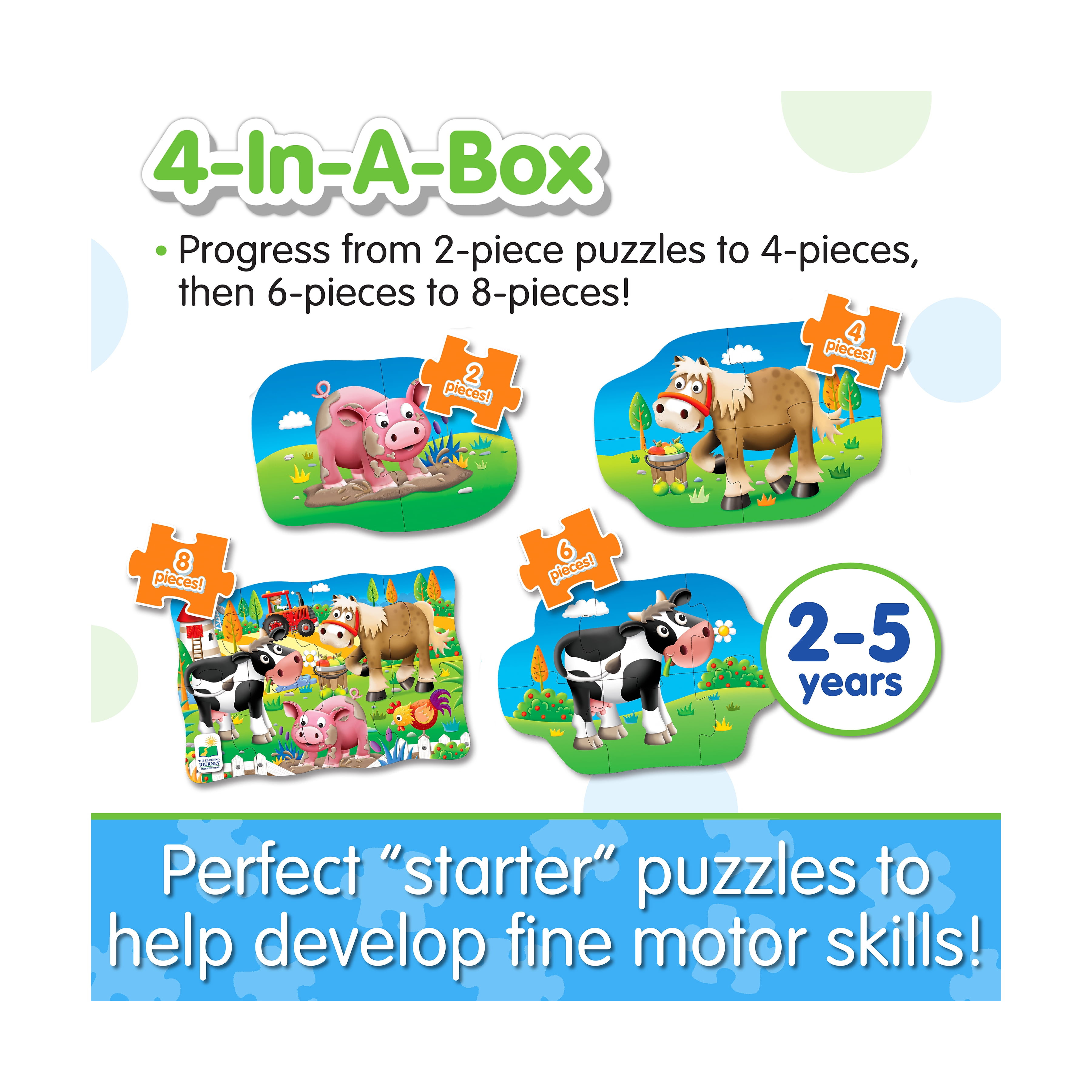 The Learning Journey My First Puzzles - 4 In A Box - Farm: 20 Pcs