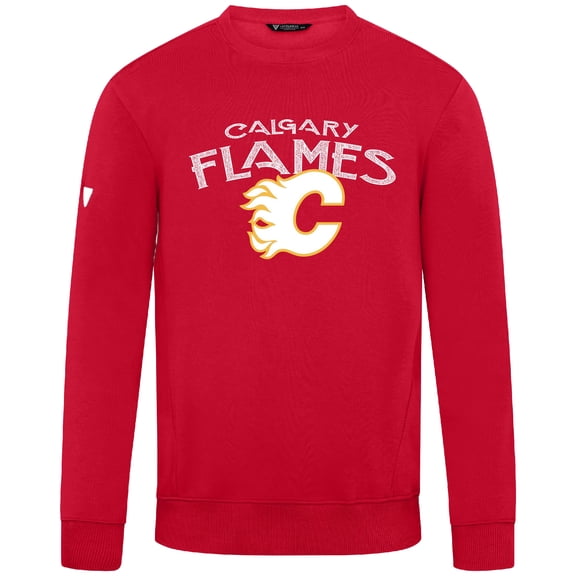 Men's Levelwear Red Calgary Flames Zane Mission Sweatshirt