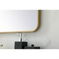 thumbnail image 5 of Soft corner metal rectangular mirror 30x36 inch in Brass, 5 of 5