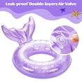 thumbnail image 4 of Flotador Inflable MoKo para Niños Cola de Pez Morado 58 cm, 4 of 7