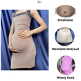 thumbnail image 4 of BIMEI Fake Pregnant Belly Bump Sponge Realistic Bump Tummy Props Costume for Woman Include Belly Support Band F01, Nude, M, 4 of 6