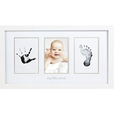 Pearhead Babyprints Newborn Baby Handprint and Footprint Photo Frame Kit,