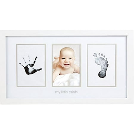 Baby Footprint Poem - Pearhead Babyprints Newborn Baby Handprint and Footprint Photo Frame Kit, White