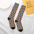 thumbnail image 6 of Womens Autism Awareness Puzzle Piece Knee High Socks Comfy Thermal Boot Long Socks, 6 of 7