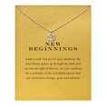 thumbnail image 1 of Baydurcan Louts Flower Necklace with Message Card Gift Card (Silver Louts Flower), 1 of 1